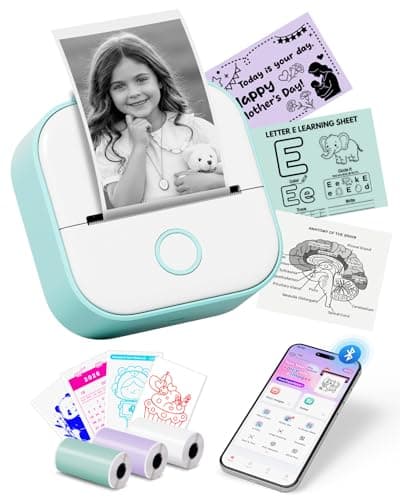 Demi-tarif • Prix le plus bas en 30 jours | Imprimante d'autocollants Memoking - Mini imprimante T02 à encre thermique portable...