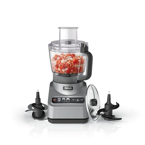 Robot culinaire Ninja Professional Plus de 850 watts avec programmes prédéfinis Auto-iQ Hacher des tranches de pâte en purée avec une capacité de 9 tasses et un...