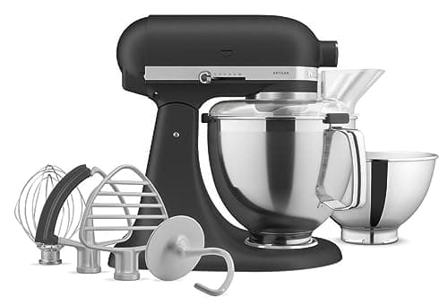 Batteur sur socle à tête inclinable série Artisan® avec pack d'accessoires haut de gamme KSM195PSBK