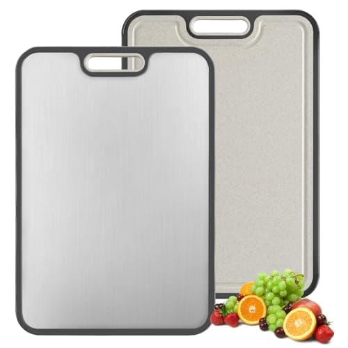 Planche à découper, planche à découper en titane, essentiels de cuisine, planches à découper pour cuisine, qualité alimentaire double face, Planche à découper, planche à découper...