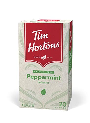 Tim Hortons Sachets de thé à la menthe poivrée, à base de plantes, sans caféine, 20 pièces
