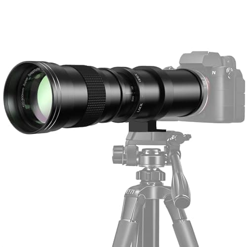 Objectif d'appareil photo reflex téléobjectif 420-800 mm f/8.3 pour Canon T7i T6 T6i T6s T7 T8i T3i, T4i, T5, T5i, SL2, SL1 4000D 2000D 80D 90D 5D III 6D 7D II...