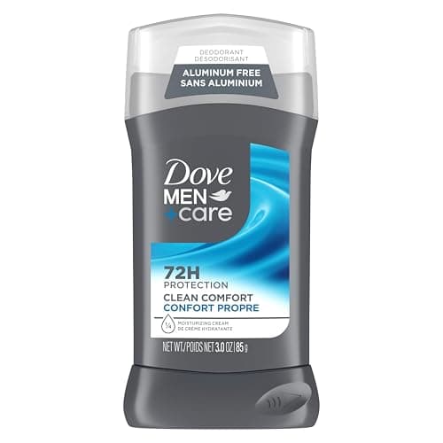 Dove Men+Care Deodorant Stick Formule déodorante sans aluminium pour une protection 72 heures Clean Comfort avec ¼ de crème hydratante, 85 g