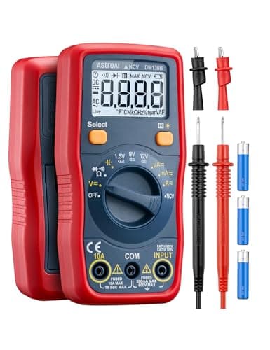 AstroAI Digital Multimeter 4000, Auto Range NCV Detector, Multimeter Tester with Volt Amp Ohm, Multi Meters Measures AC/DC Voltage, Current,...