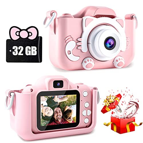 CIMELR Kids Camera Toys for 3 4 5 6 7 8 9 10 11 12 Year Old Boys/Girls, Kids Digital Camera for Toddler with Video, Christmas Birthday Festival...