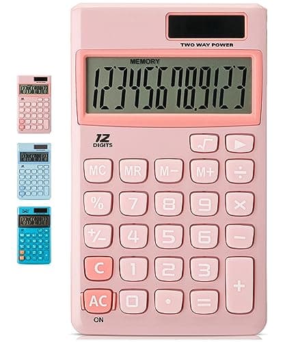 Mr. Pen - Calculatrice de fonction standard, 12 chiffres, petite calculatrice
