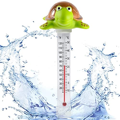Floating Pool Thermometer, Large Display with String Easy to Read, Shatter Resistant, for Outdoor & Indoor Swimming Pools, Spas, Hot Tubs &...