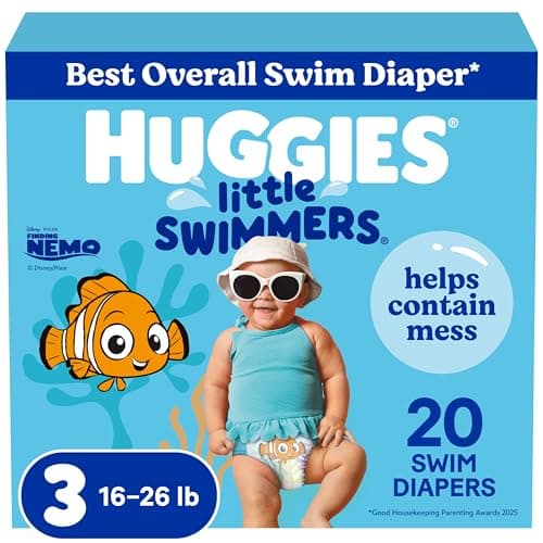 Couches de bain HUGGIES, taille 3 petites, culottes de bain jetables Huggies Little Swimmers, 20 ct