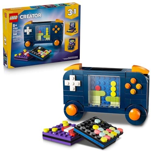 LEGO Creator 3 in 1 Retro Gaming Console Building Toy for Boys & Girls - Kids Build a Console, Mini Arcade Game, or Mini Computer - Gift Idea for...