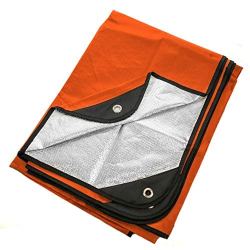 Couverture de survie robuste Arcturus – Bâche thermique réfléchissante isolée – 152 x 208 cm. Couverture d'urgence réutilisable toutes saisons pour voiture ou camping...