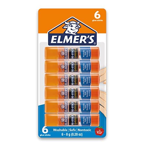 Elmer’s Re-Stick School Glue Sticks, 8g (0.28oz.), 6 Count