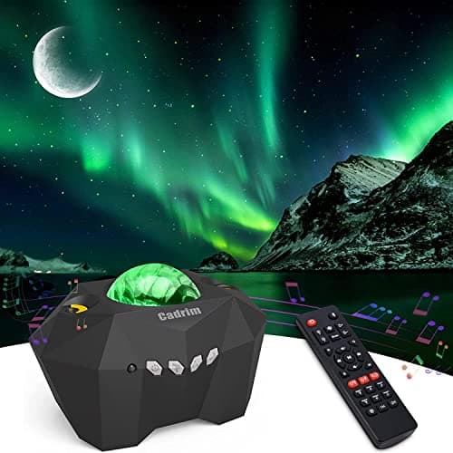 Cadrim Star Projector with Bluetooth Speaker Remote, Galaxy Projector Northern Lights Aurora Projector with Moon Star, Night Light Projector for...