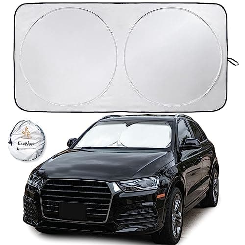 EcoNour Pare-soleil de voiture | Pare-soleil réfléchissant pour fenêtre de voiture pour une protection ultime du tableau de bord | Accessoires intérieurs de voiture pliables pour...