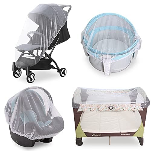 Baby Mosquito Net for Stroller, Sturdy Bug Net for Stroller, Bassinets, Cradles, Playards, Pack N Plays and Portable Mini Crib, Portable & Reliable...