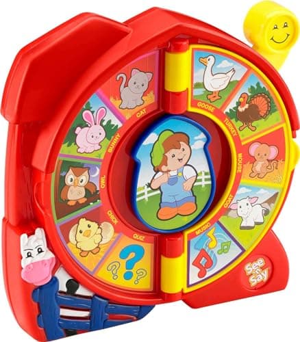 Fisher-Price Little People Jouet pour tout-petits See 'n Say the Farmer Says, jeu d'apprentissage avec musique et sons pour les enfants âgés de 18 mois et plus