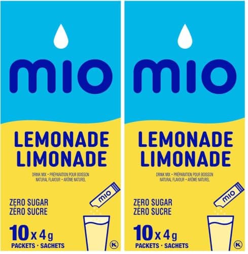 mio Lemonade Drink Mix, 4 g Packets, 10 ct Box (Pack of 2)