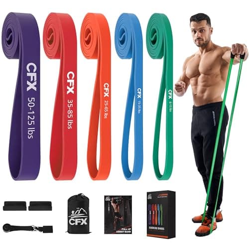 CFX Resistance Bands for Working Out,Exercise Bands for Body Stretching,Crossfit Training at Home/Gym for Men & Women
