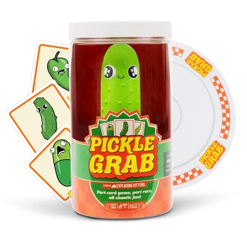 Exploding Kittens Presents: Pickle Grab – A Fast-Paced Card Game for Ages 7+ – 2-6 Players, 15-Minute Gameplay – Perfect for Family Nights, Teens,...