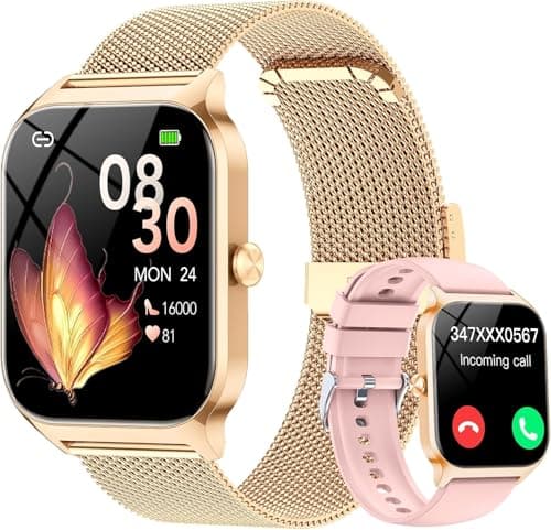 2026 Nouvelle montre intelligente pour femmes avec tracker d'activité HD de 1,85", répondre/passer des appels, plus de 120 modes sportifs, fréquence cardiaque/SpO2/moniteur de sommeil/suivi des pas,...