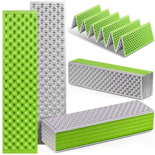 Tapis de couchage pour le camping, tapis de camping pliable en mousse à cellules fermées, matelas de couchage extérieur ultraléger imperméable pour la randonnée en randonnée