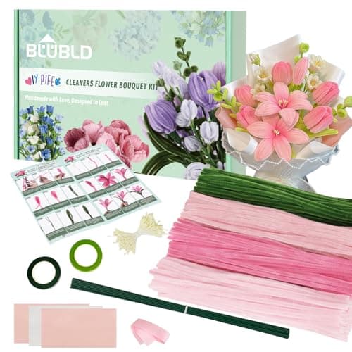 BLUBLD Kit d'artisanat de 400 cure-pipes, 4 couleurs assorties, cure-pipes en vrac, fournitures d'art et d'artisanat, kit de fournitures d'artisanat, idées de projets artistiques...