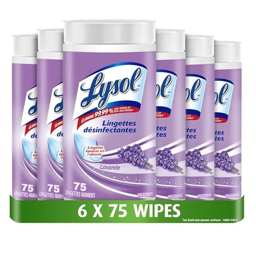 Lysol Disinfecting Wipes, Thick Cleaning Wipes with Micro Pocket Pattern for Home & Electronics, Eliminates Germs on 100+ Surfaces, Removes...