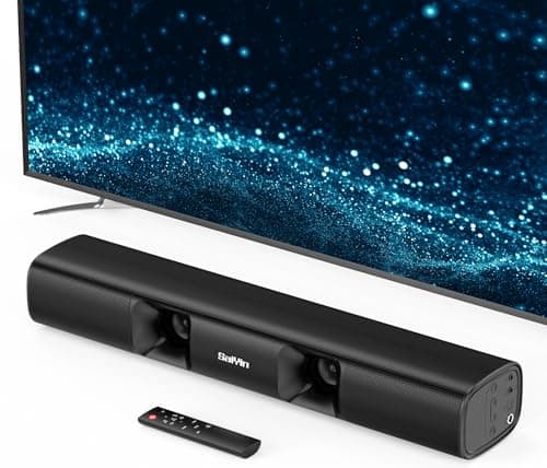 Saiyin Sound Bar for Smart TV,50W Powerful Sound Bar with Crystal Clear Dialogue & Enhanced Bass | 17-Inch Compact Soundbar for TV with Bluetooth...