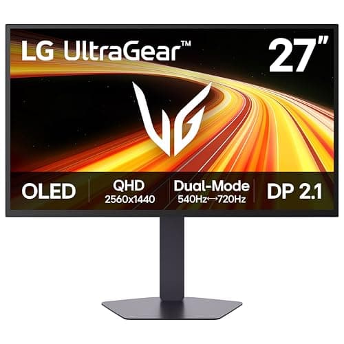 Moniteur de jeu LG Ultragea OLED 27GX790B 27 pouces/WQHD/540 Hz/0,02 ms/4-Stack Tandem OLED/Dual Mode - QHD 540 Hz ou HD 720 Hz /Compatible NVIDIA G-SYNC,...