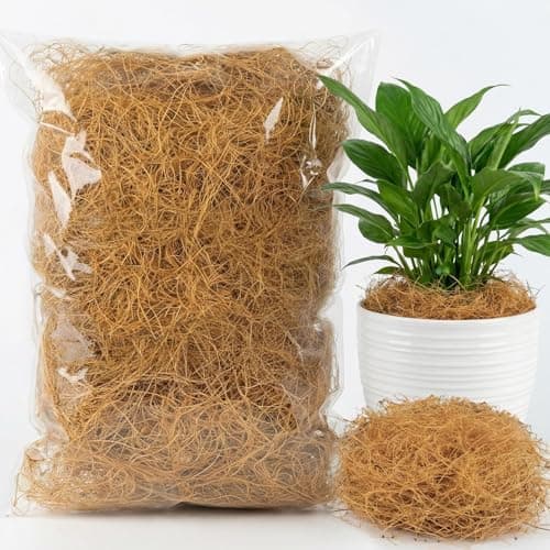 MAQIHAN Natural Coconut Husk Fiber - Organic Coconut Husk Silk for Plants,Bird Nesting Material,Organic Coco Coir for Plants,Perfect for Greenery...