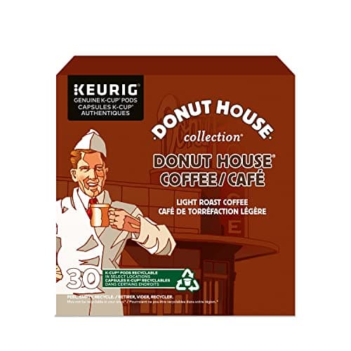 Donut House Collection Light Roast K-Cup Coffee Pods, 30 Count For Keurig Coffee Makers
