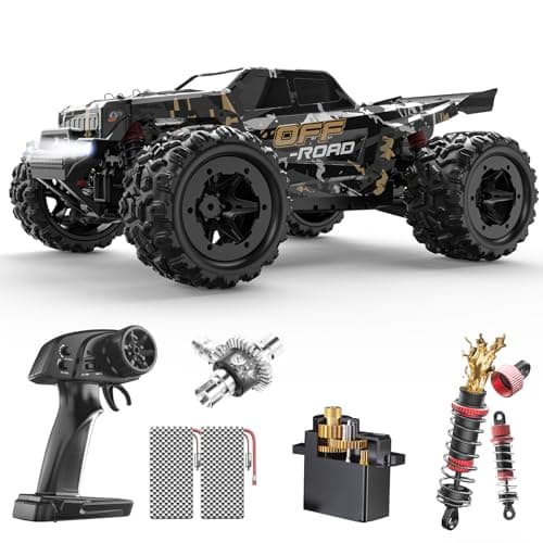 DEERC 9309E 1/16 All Terrain Fast RC Cars for Adults 40KPH,4WD Electric Off-Road Remote Control Monster Truck,2.4Ghz High Speed Car,Waterproof...