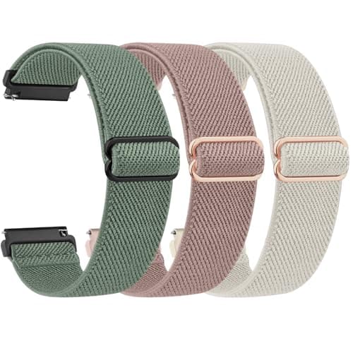 Compatible with FQQ DR06 Smart Watch Band,18mm Stretchy Nylon Watch Band for TOOBUR DR06 1.27 Inches Smart Watch, Replacement Strap for FQQ...