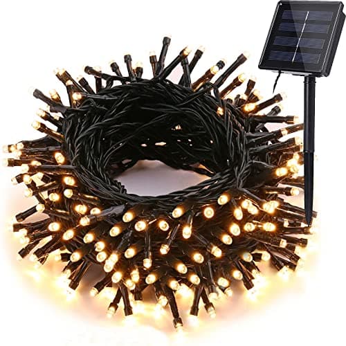 Solar String Lights Outdoor, 33 ft 100 LED Fairy Lights, Solar Powered String Lights 8 Modes Waterproof Solar Tree Lights for Garden, Patio, Fence,...