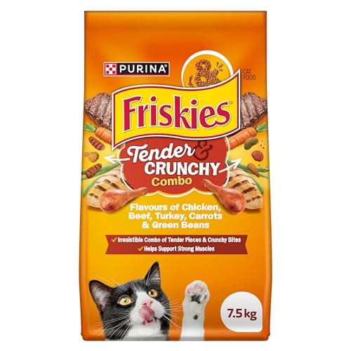 Friskies Grillers Tenders & Crunchy Bites Dry Cat Food - 7.5 kg Bag