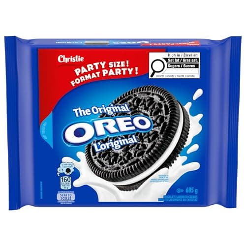 OREO, Original Chocolate Sandwich Cookies, PARTY SIZE, 685 g