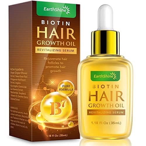 Sérum capillaire avec huile capillaire à la biotine, traitement capillaire, répare les cheveux abîmés, rend les cheveux plus épais, plus longs et plus forts pour hommes et femmes -35 ml