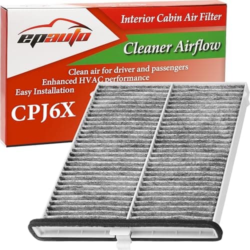 EPAuto CPJ6X (KD45-61-J6X) Filtre à air d'habitacle avec charbon actif de rechange pour Mazda 3 (2014-2018), Mazda 6 (2014-2021), CX-5 (2013-2025)