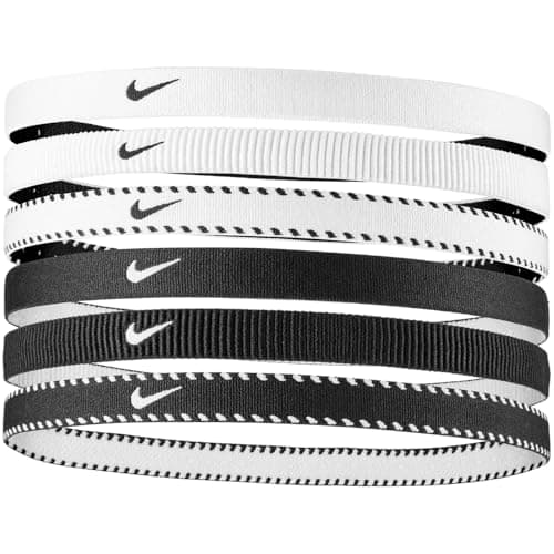 Nike Flex Classic Headbands 6Pk White/Black/White OSFM