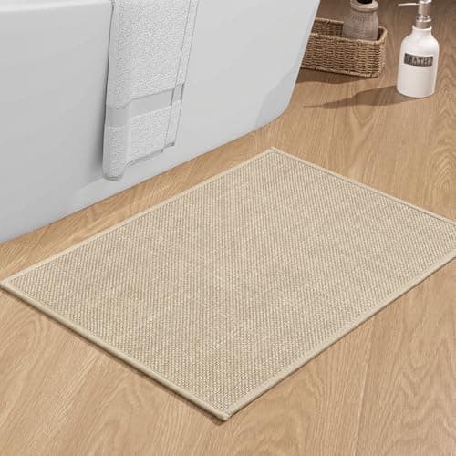 YIHOUSE Tapis de salle de bain super absorbant - Tapis de bain à séchage rapide - Tapis de bain antidérapant pour salle de bain - Tapis de salle de bain fin adapté sous la porte pour salle de bain...