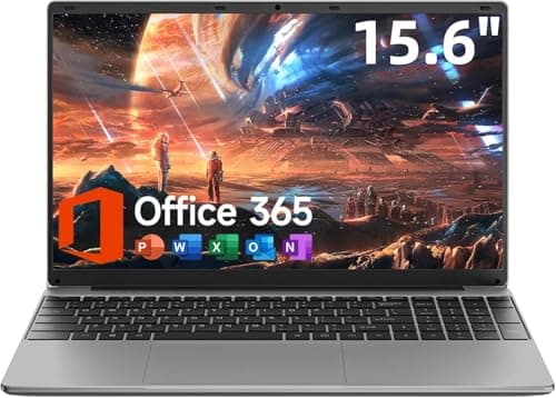 Jumper Laptop 15.6 Inch, Office 365, 4GB RAM 128GB Storage Expandable 1TB, 4 Cores Celeron, HD Display, Windows 11 Laptops Computer, Wi-Fi 5,...