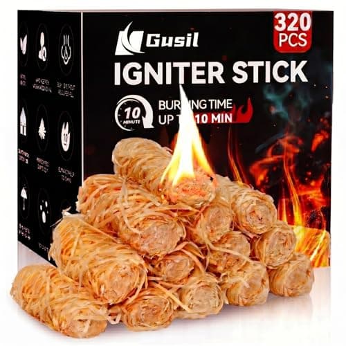 80 pcs Fire Starter - Natural Large-Size Fire Starters for Fireplace, Pellet Stove & Wood, Campfires, Camping, Fire Pit, Smoker, BBQ, Chimney -...