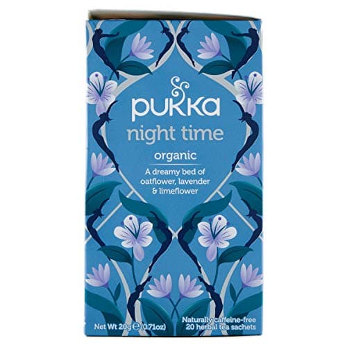 Pukka Night Time Organic Herbal Tea - 20 Count (Pack of 1), Soothing Bedtime Blend, Naturally Caffeine-Free, Plant Based Biodegradable Tea Bags,...