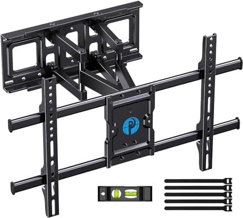Pipishell Full Motion TV Wall Mount for 37-84" Flat Curved TVs, Wall Mount TV Bracket with Dual Articulating Arms Swivel Tilt Rotation, TV Mount up...