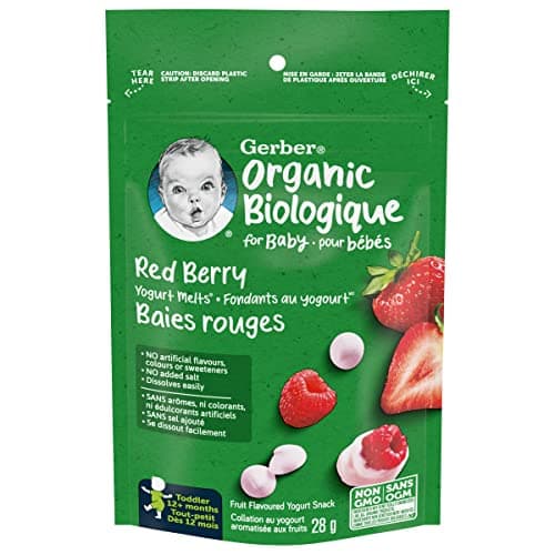 GERBER® Organic Yogurt Melts® Red Berry Toddler Snack 28 g