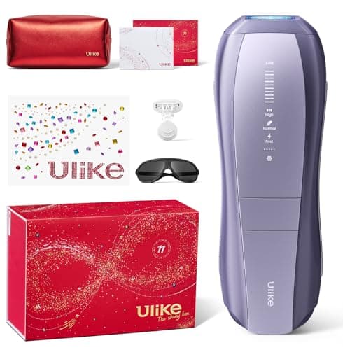 Ulike Laser Hair Removal, Air 10 IPL Hair Removal Device with Ice Cooling, Dual Lights, SHR Mode for Women & Men, Limited Holiday Set With Gem...