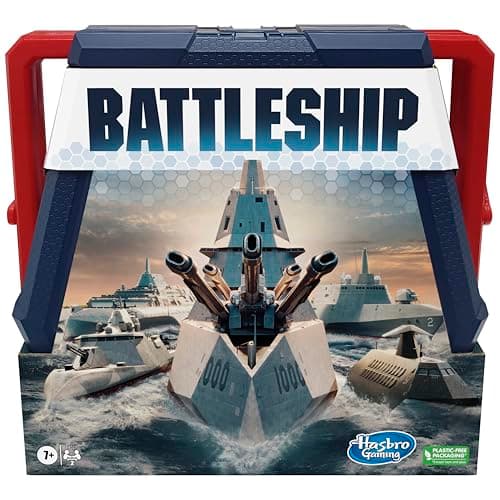 Hasbro Gaming Battleship Classic Jeu de société, jeu de stratégie pour les enfants de 7 ans et plus, jeu amusant pour 2 joueurs