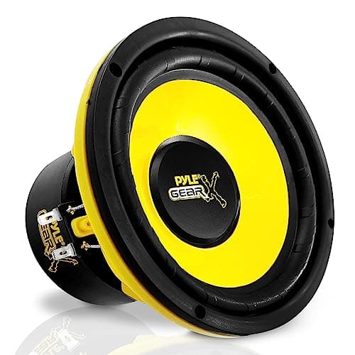 Haut-parleurs de voiture Pyle de 6,5 pouces, haut-parleur de graves mi-basses de porte de voiture de 300 watts, gamme audio forte avec impédance de 4 ohms et réponse en fréquence de 60 à 20 kHz