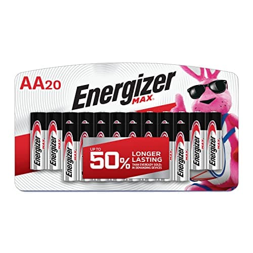 Piles AA Energizer, pile alcaline Max Double A, 20 unités