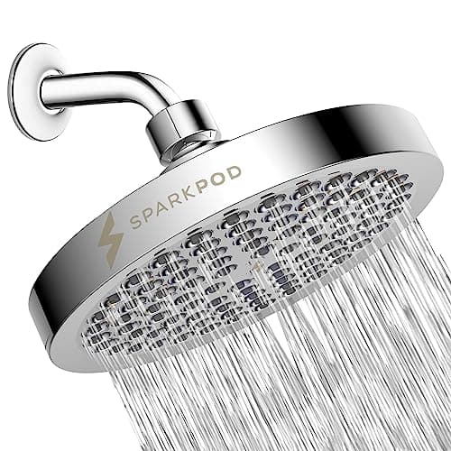Prix ​​le plus bas en 30 jours | Pommeau de douche SparkPod - Pluie haute pression - Conception de luxe de qualité supérieure - Installation en 1 minute -...