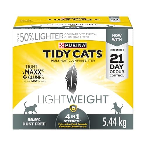 Tidy Cats 4-in-1 Strength Cat Litter, LightWeight Multi-Cat - 5.44 kg Box